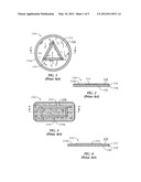 BORDERLESS EMBLEM FOR SECURING TO A FIRST FABRIC diagram and image