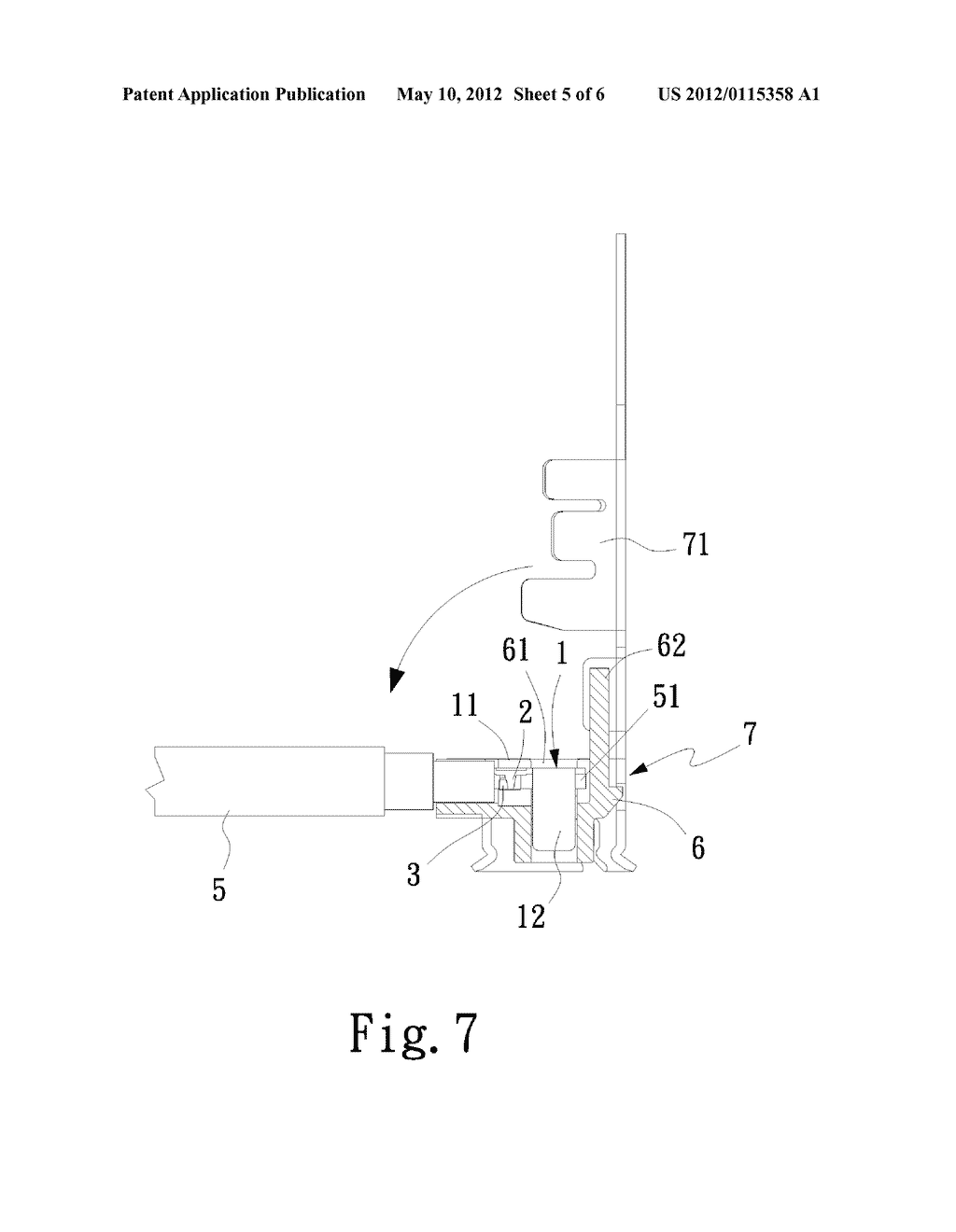 TERMINAL STRUCTURE FOR COAXIAL CONNECTOR - diagram, schematic, and image 06