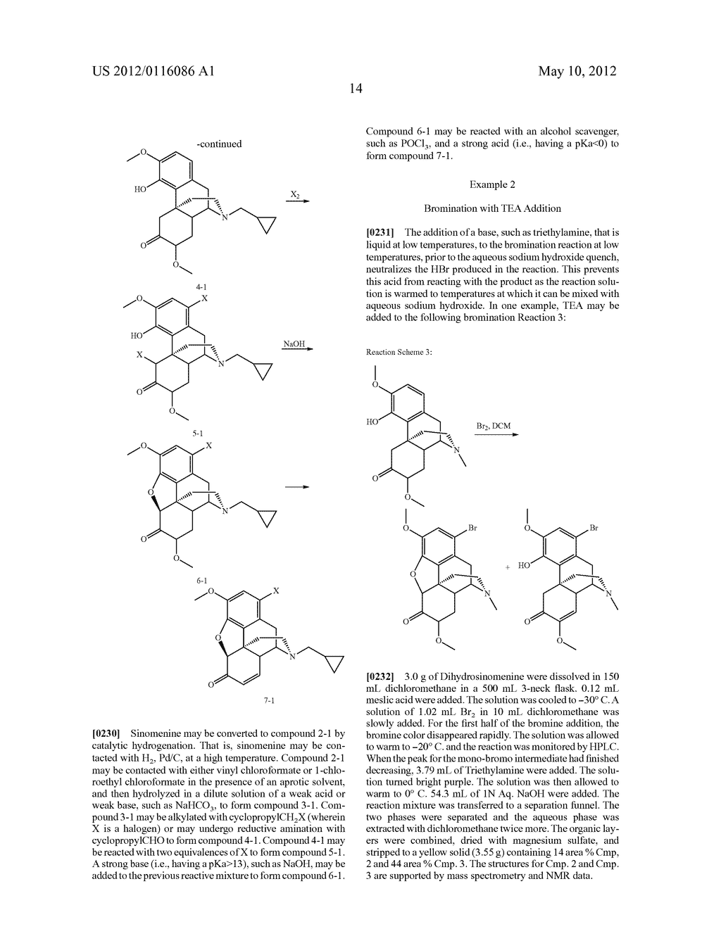 Sinomenine Derivatives and Processes for their Synthesis - diagram, schematic, and image 15