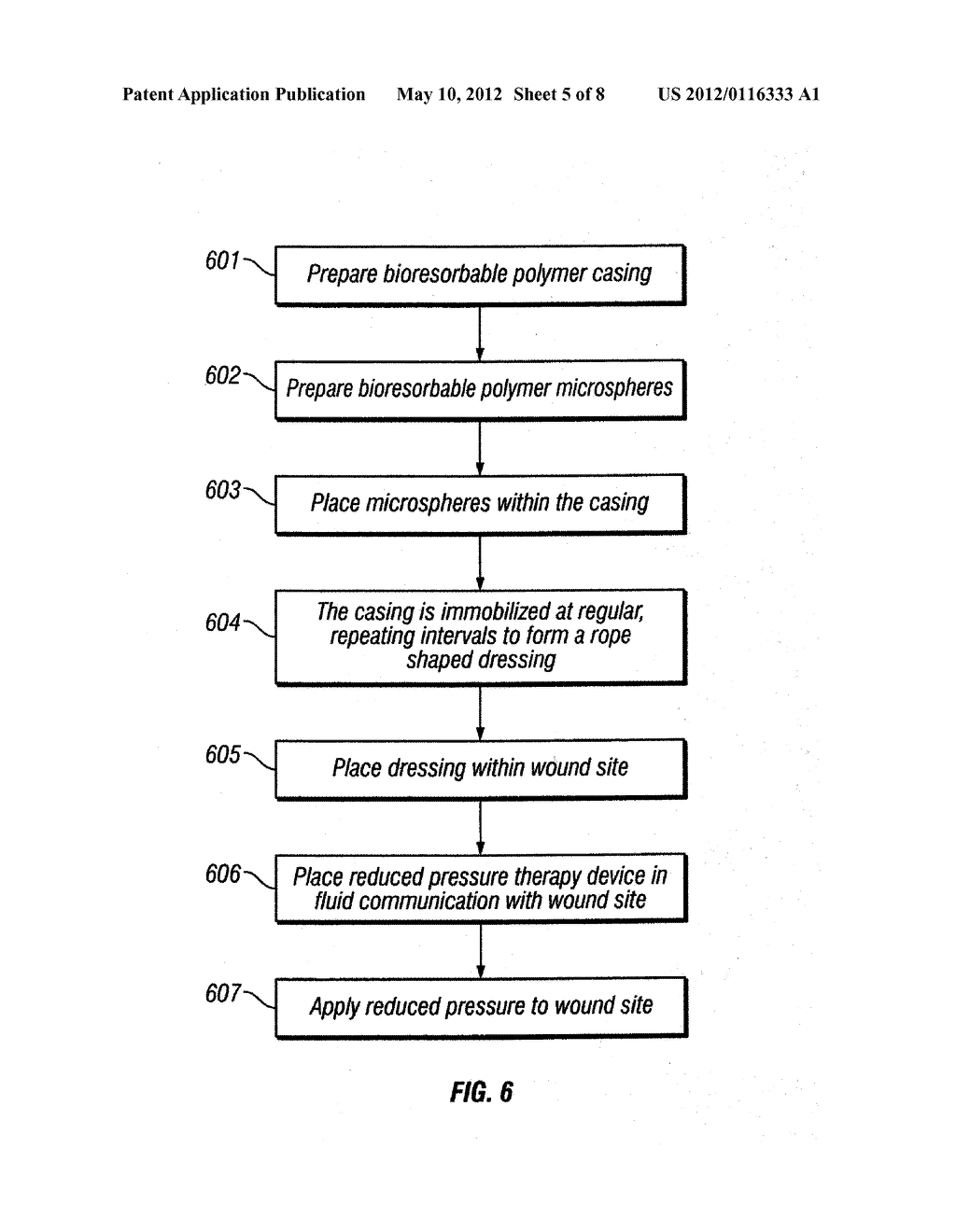 POROUS BIORESORBABLE LINKED DRESSING COMPRISING MICROSPHERES AND METHODS     OF MAKING SAME - diagram, schematic, and image 06