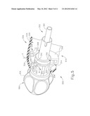 SURGICAL INSTRUMENT HANDPIECE WITH RESILIENTLY BIASED COUPLING TO MODULAR     SHAFT AND END EFFECTOR diagram and image