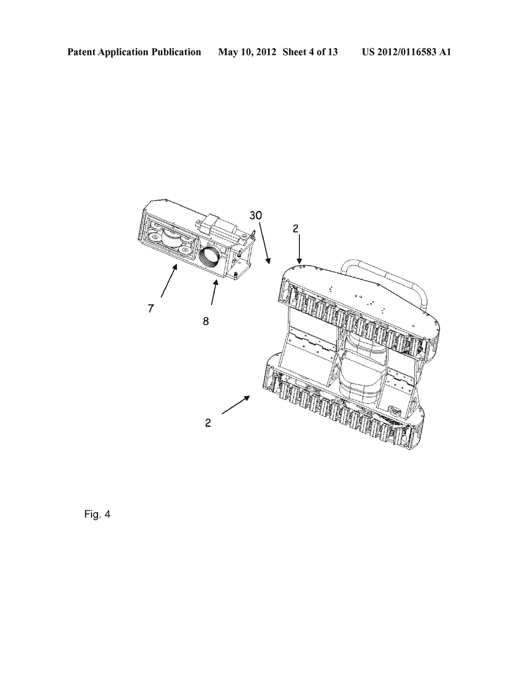 Mobile, climbing endless track robotic system to perform remote     inspections on structures - diagram, schematic, and image 05