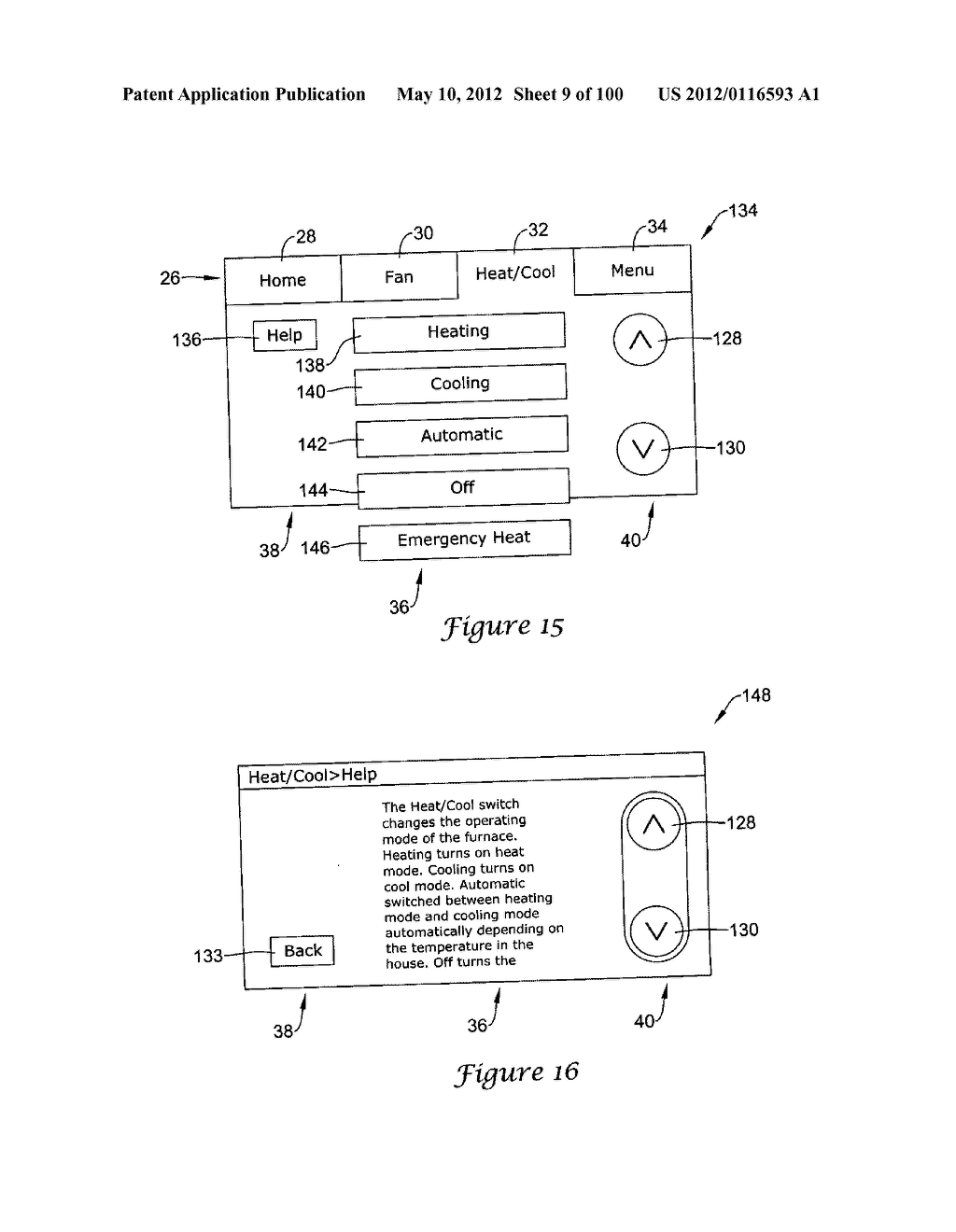 HVAC CONTROLLER THAT SELECTIVELY REPLACES OPERATING INFORMATION ON A     DISPLAY WITH SYSTEM STATUS INFORMATION - diagram, schematic, and image 10