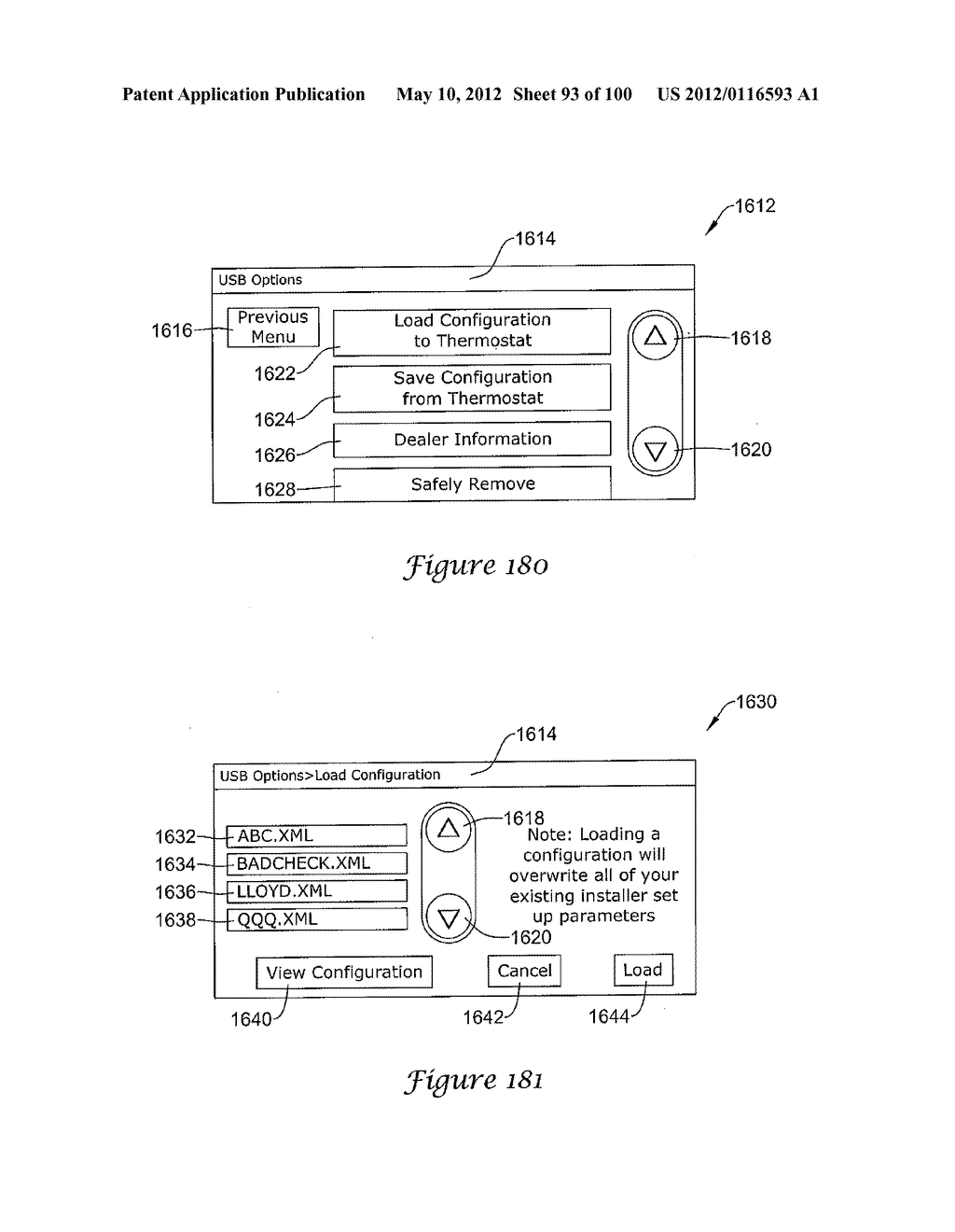 HVAC CONTROLLER THAT SELECTIVELY REPLACES OPERATING INFORMATION ON A     DISPLAY WITH SYSTEM STATUS INFORMATION - diagram, schematic, and image 94