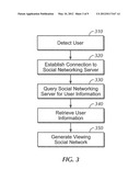 SYSTEM AND METHOD FOR PROVIDING RECOMMENDATIONS TO A USER IN A VIEWING     SOCIAL NETWORK diagram and image