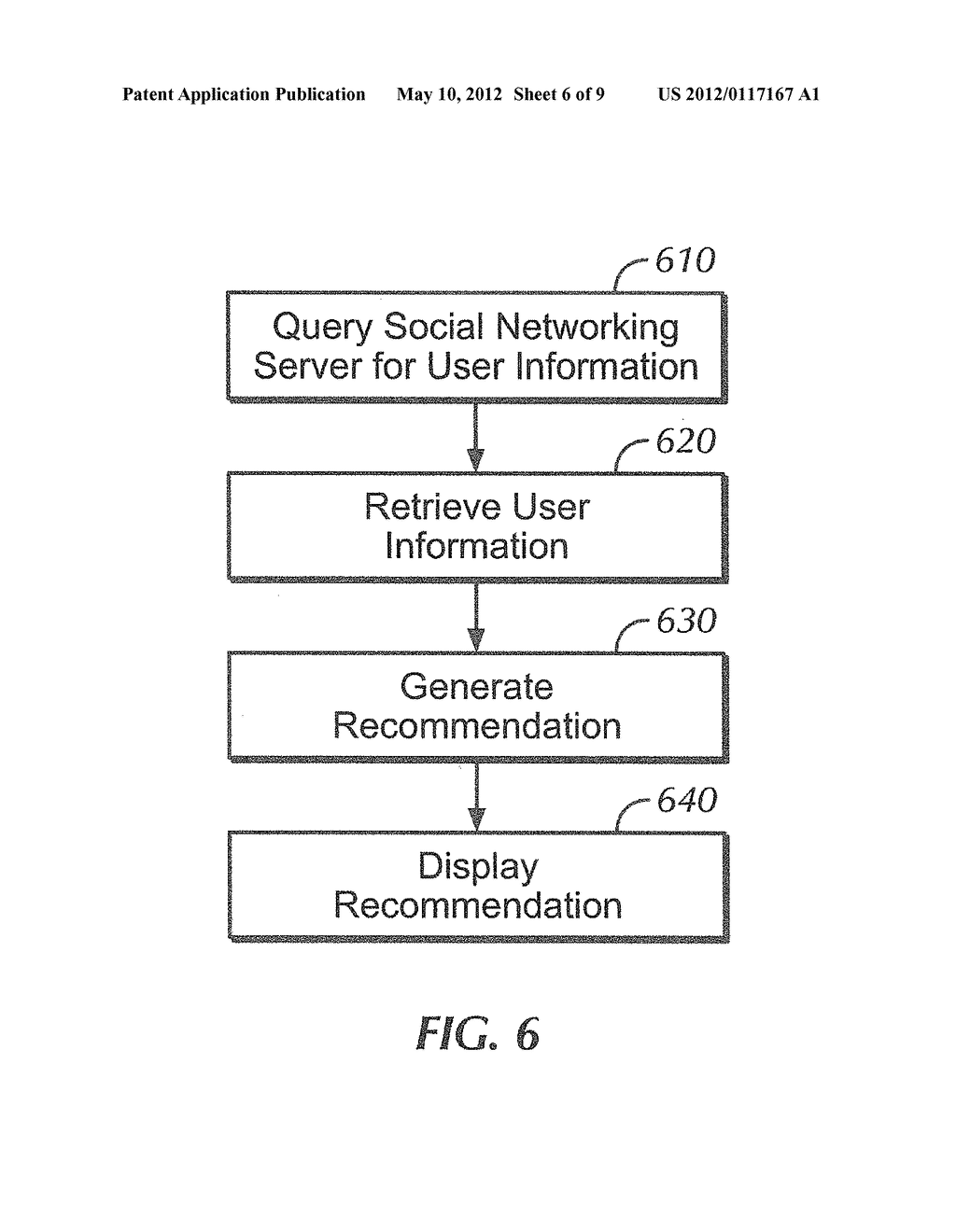 SYSTEM AND METHOD FOR PROVIDING RECOMMENDATIONS TO A USER IN A VIEWING     SOCIAL NETWORK - diagram, schematic, and image 07