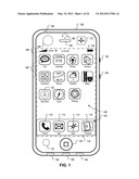 User Interface for Application Management for a Mobile Device diagram and image