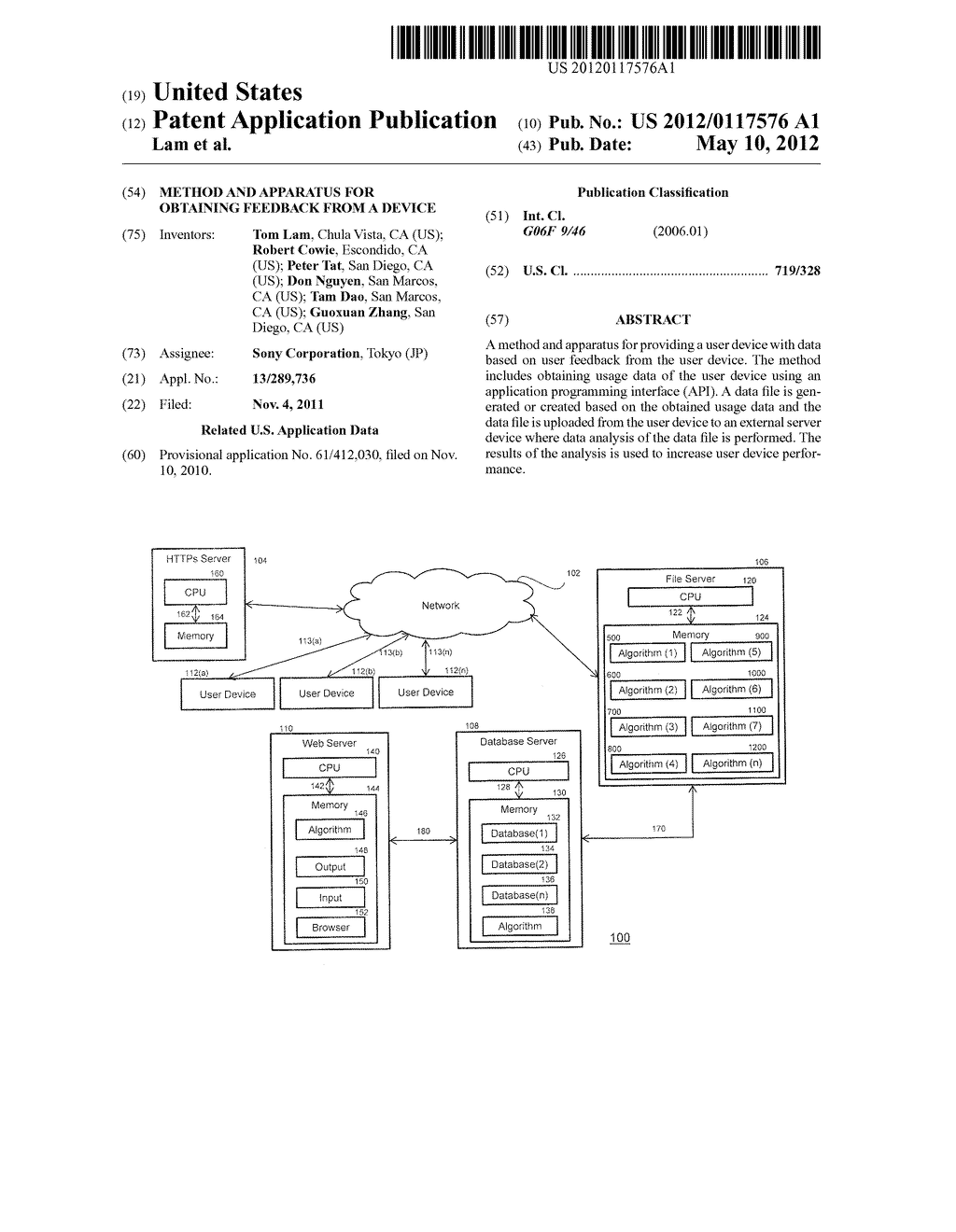 METHOD AND APPARATUS FOR OBTAINING FEEDBACK FROM A DEVICE - diagram, schematic, and image 01