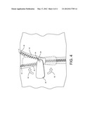 ZIPPER ARRANGEMENT WITH FOLDABLE PULL diagram and image