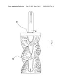 STRUCTURE FOR AUTOMATICALLY ROTATING A SPIRAL ROD diagram and image