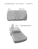 FABRIC SLIP COVERING ACCESSORY FOR DISPOSABLE BABY WIPES CASE diagram and image