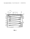 COLLAPSIBLE EXTENDED SURFACE FILTER AND AIR CLEANER SYSTEM USING     COLLAPSIBLE EXTENDED SURFACE FILTER diagram and image