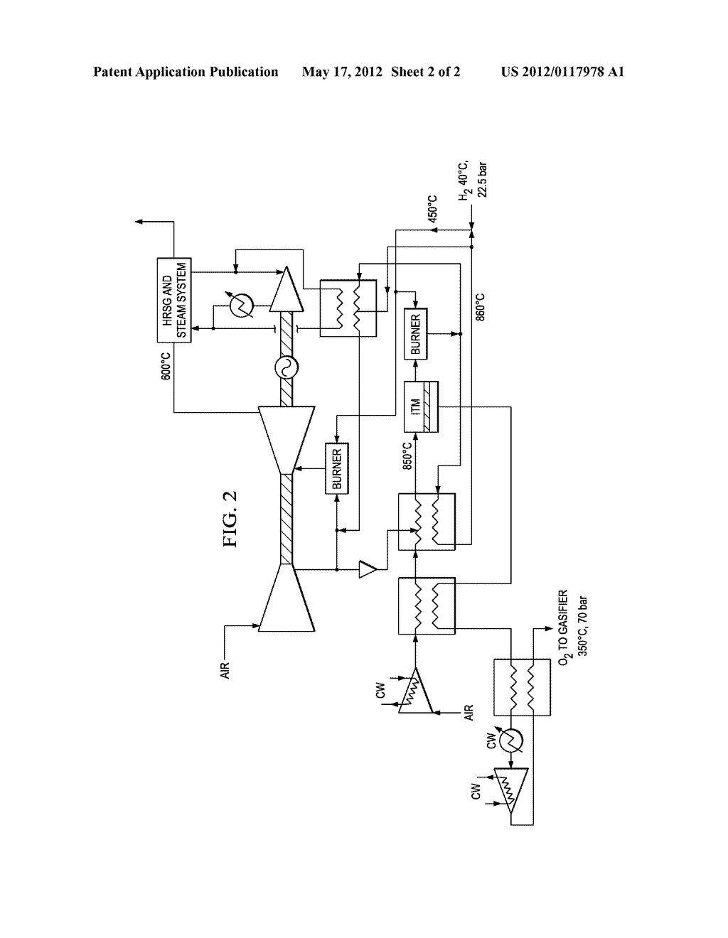 Generating Power Using an Ion Transport Membrane - diagram, schematic, and image 03