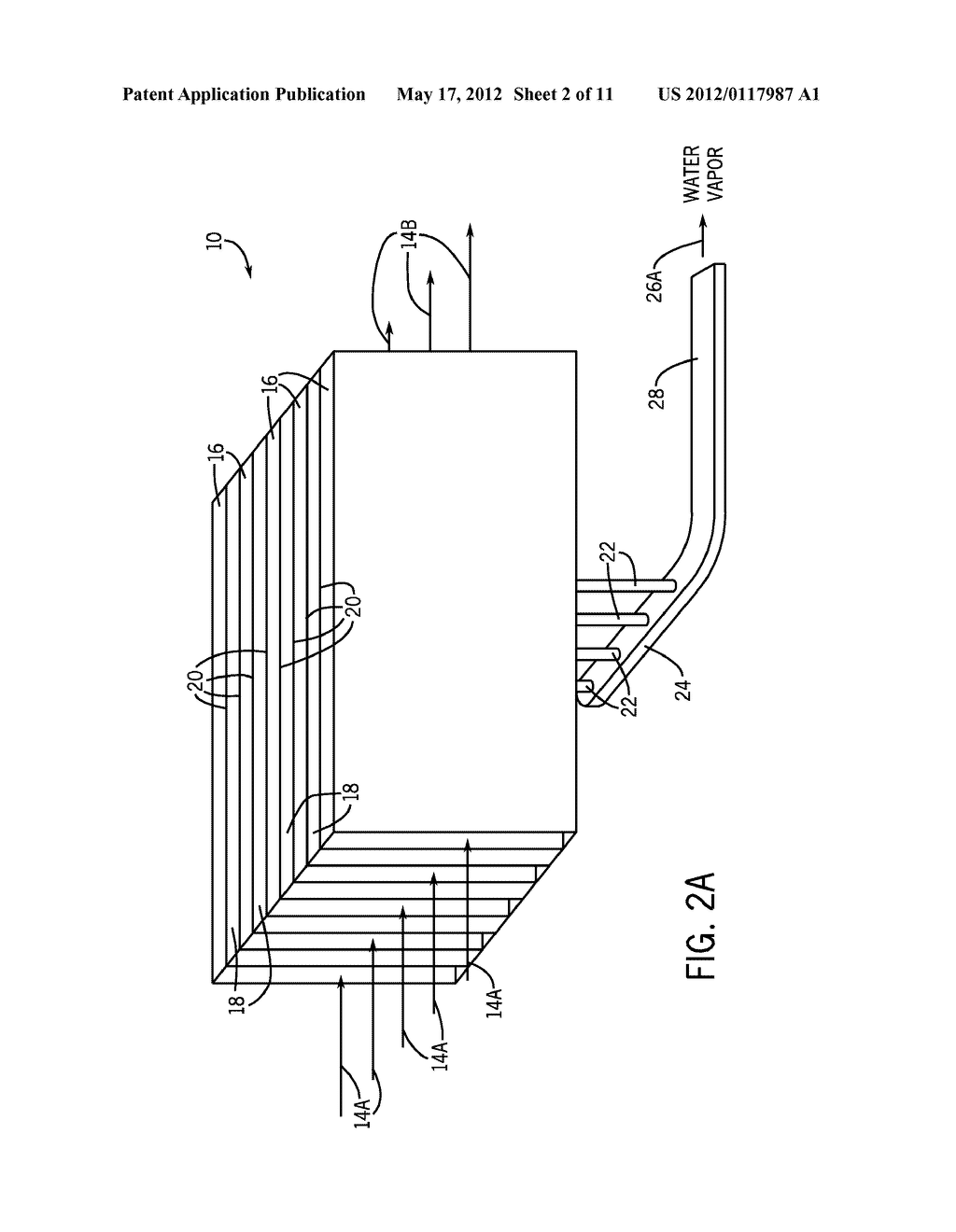 SYSTEM AND METHOD FOR EFFICIENT AIR DEHUMIDIFICATION AND LIQUID RECOVERY     WITH EVAPORATIVE COOLING - diagram, schematic, and image 03