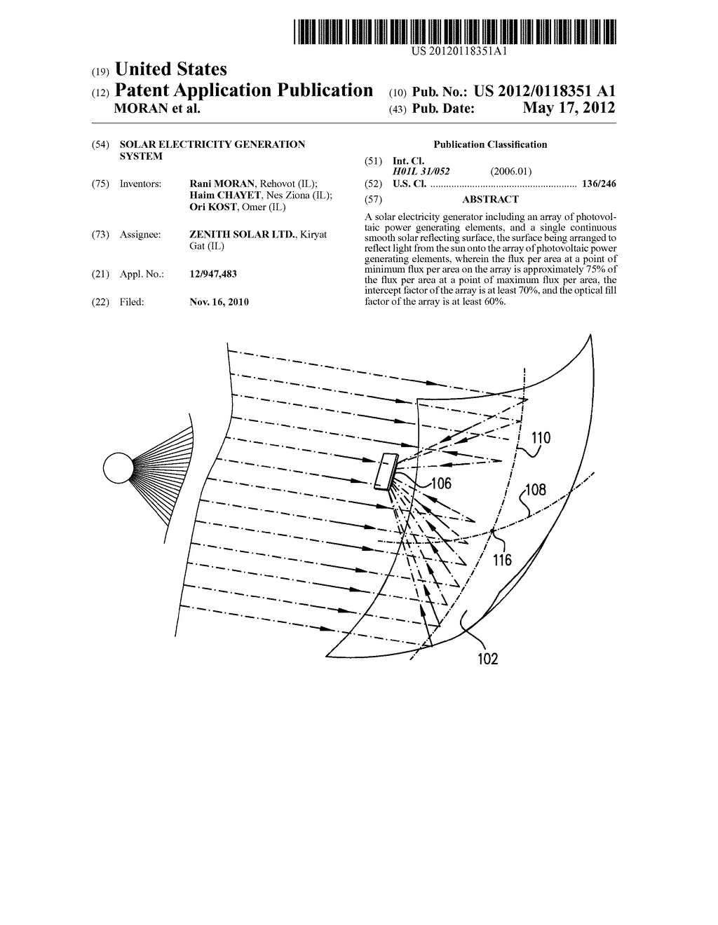 SOLAR ELECTRICITY GENERATION SYSTEM - diagram, schematic, and image 01