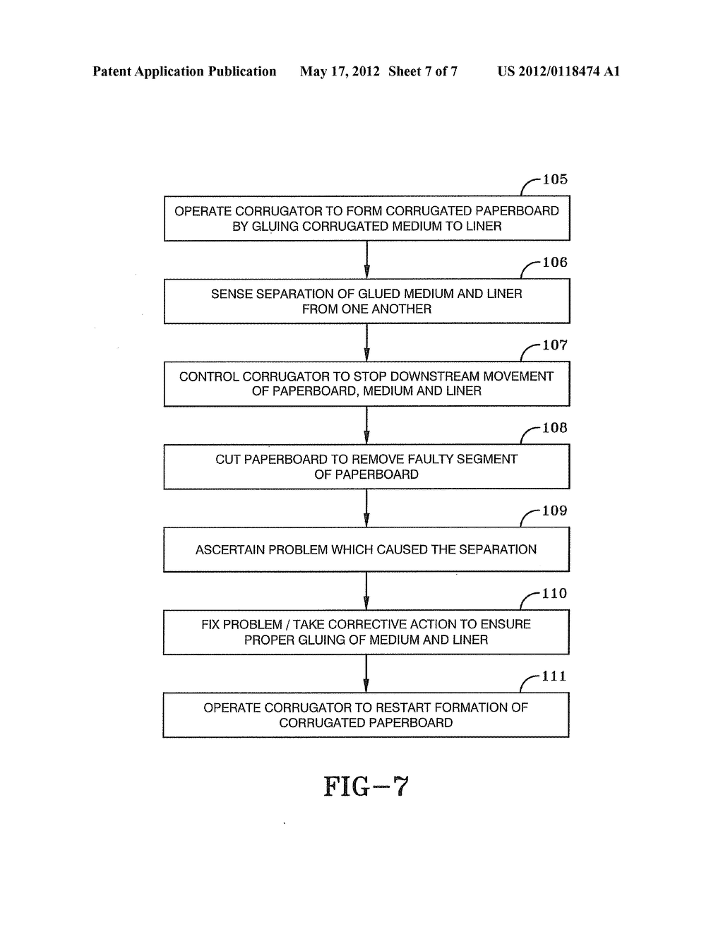 METHOD AND APPARATUS FOR DETERMINING BLOWOUT IN A CORRUGATION - diagram, schematic, and image 08