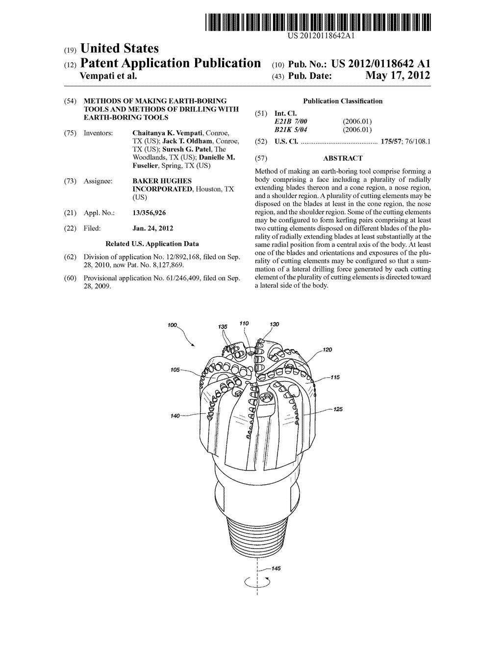 METHODS OF MAKING EARTH-BORING TOOLS AND METHODS OF DRILLING WITH     EARTH-BORING TOOLS - diagram, schematic, and image 01