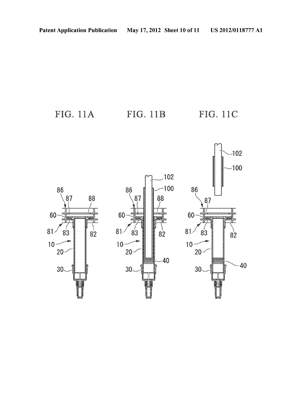 Packaging Plate, Syringe-Holding Container, and Method of Manufacturing     Combined Container-Syringe - diagram, schematic, and image 11