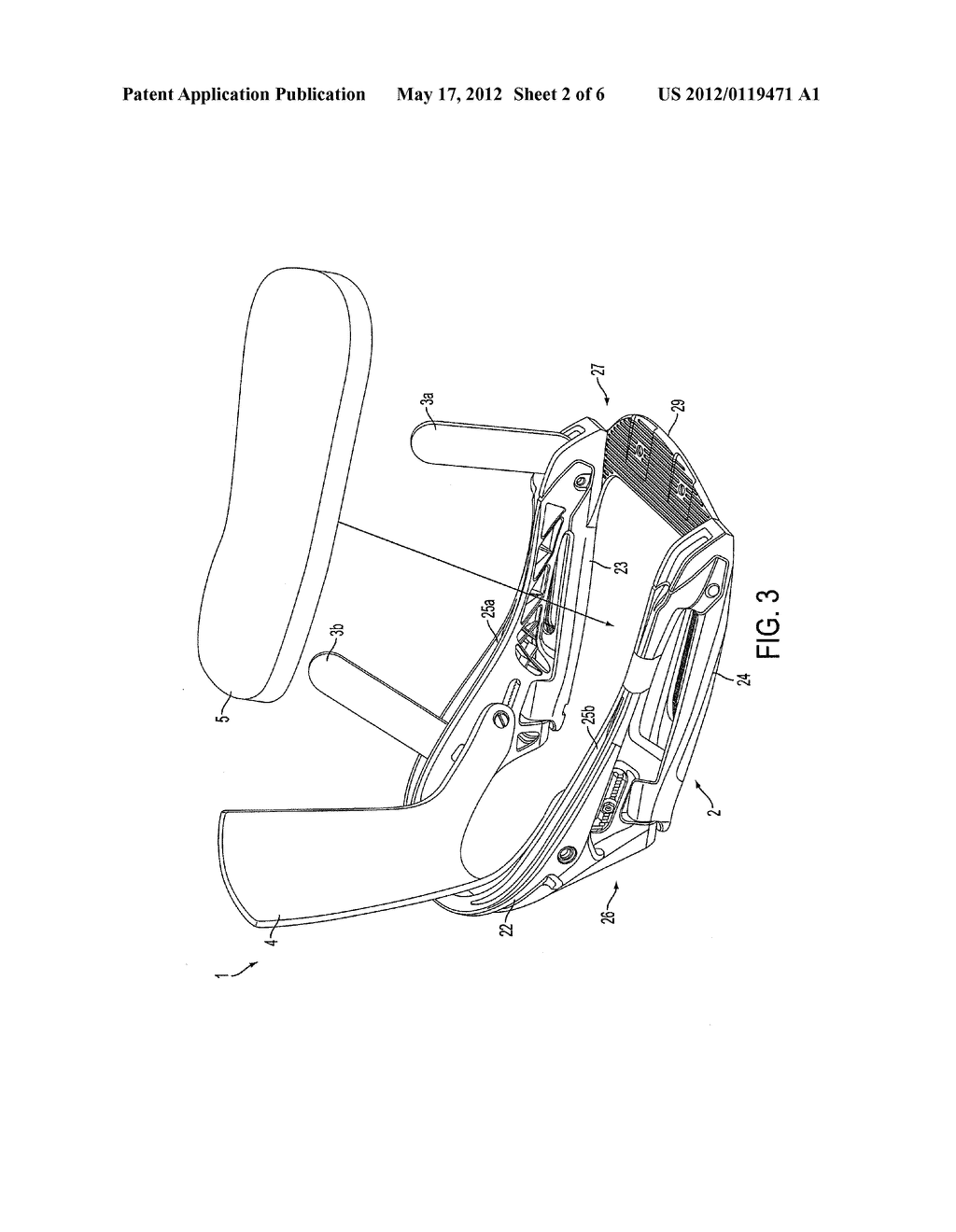 GLIDING BOARD BINDING WITH MOVABLE MEDIAL OR LATERAL SIDE PORTION - diagram, schematic, and image 03