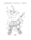 RECLINABLE SEATBACK SUPPORT FOR STROLLER diagram and image