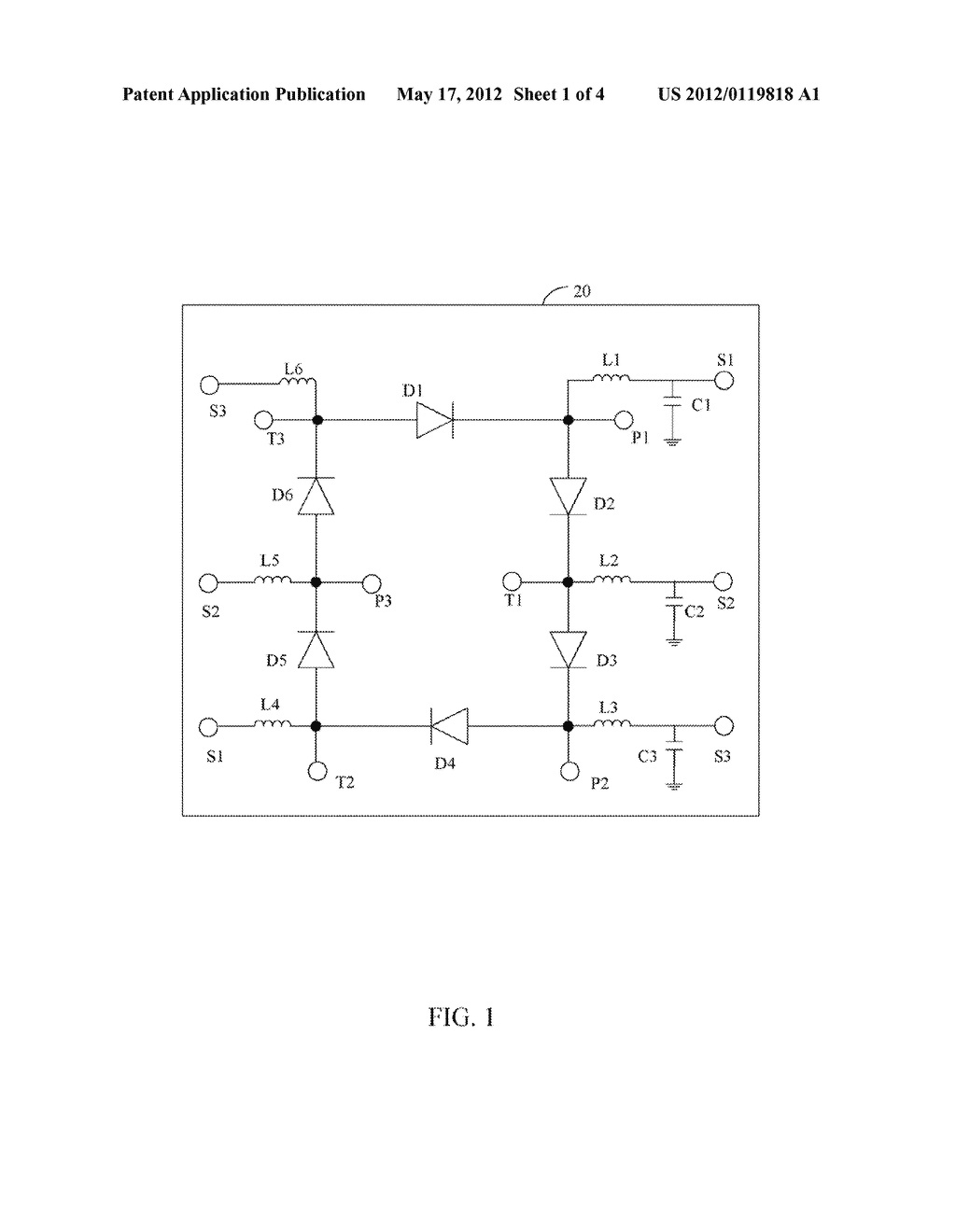 THREE-POLE THREE-THROW SWITCH AND COMMUNICATION DEVICE - diagram, schematic, and image 02