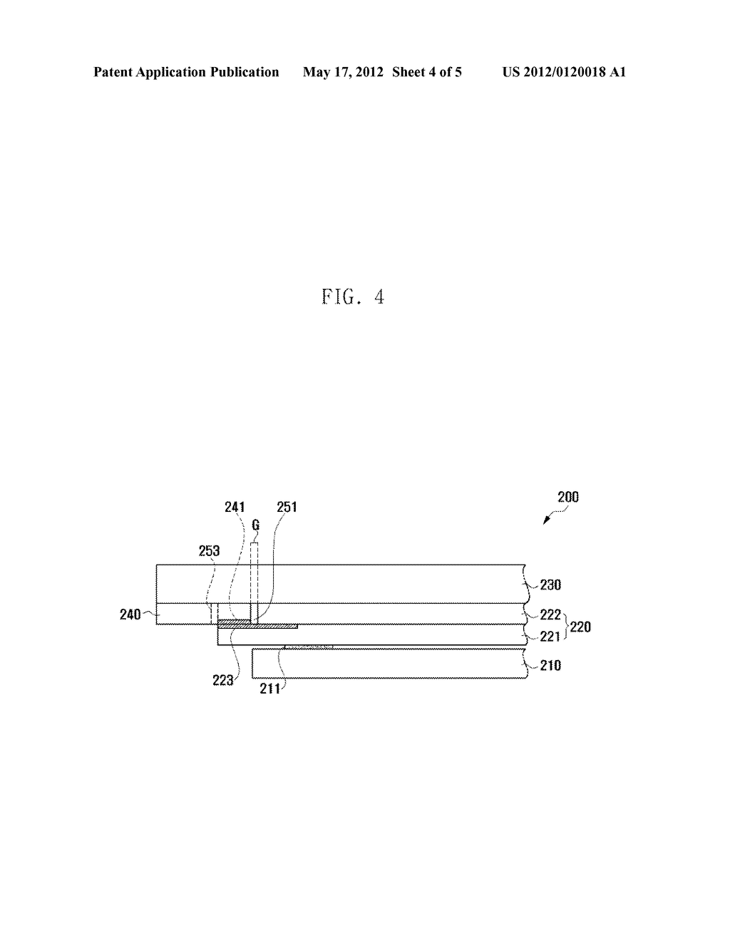 DISPLAY DEVICE HAVING CAPACITIVE TOUCH SCREEN PANEL - diagram, schematic, and image 05