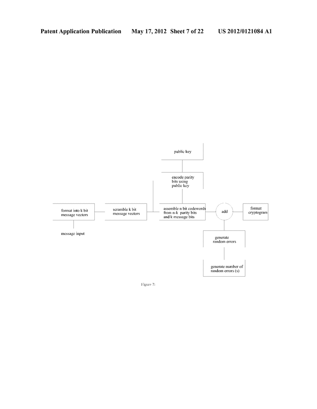 PUBLIC KEY ENCRYPTION SYSTEM USING ERROR CORRECTING CODES - diagram, schematic, and image 08