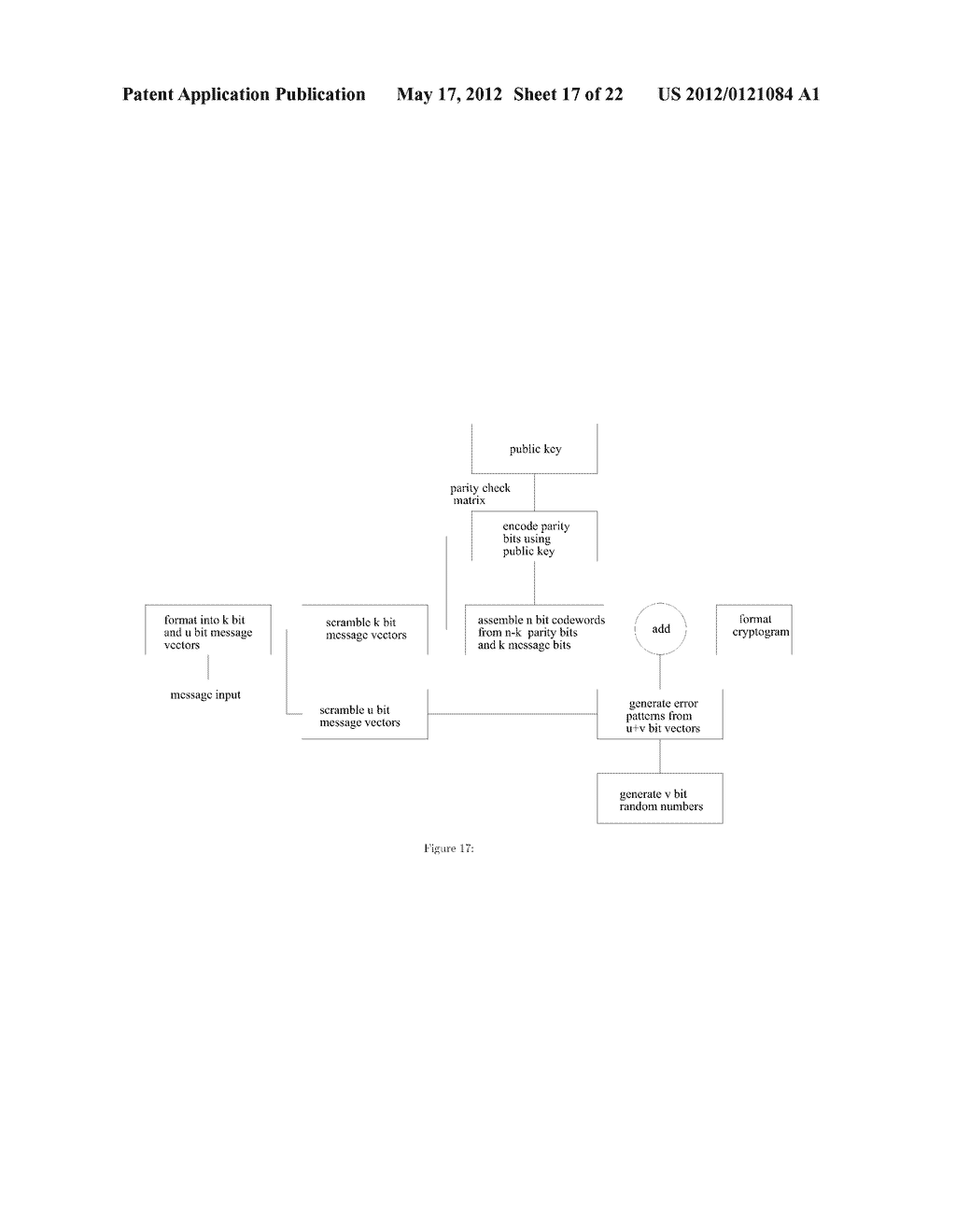 PUBLIC KEY ENCRYPTION SYSTEM USING ERROR CORRECTING CODES - diagram, schematic, and image 18