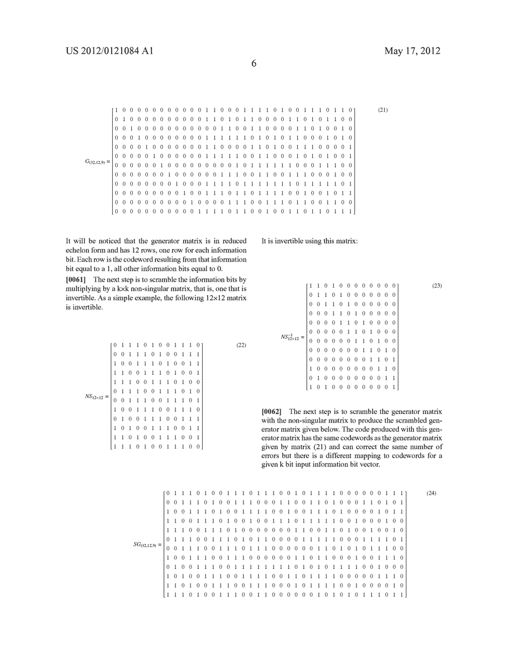 PUBLIC KEY ENCRYPTION SYSTEM USING ERROR CORRECTING CODES - diagram, schematic, and image 29