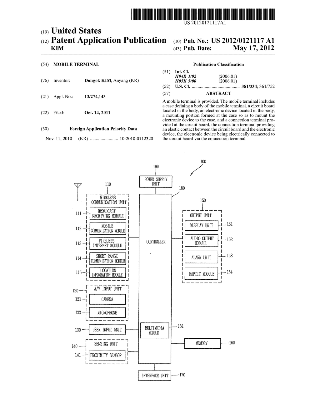 MOBILE TERMINAL - diagram, schematic, and image 01