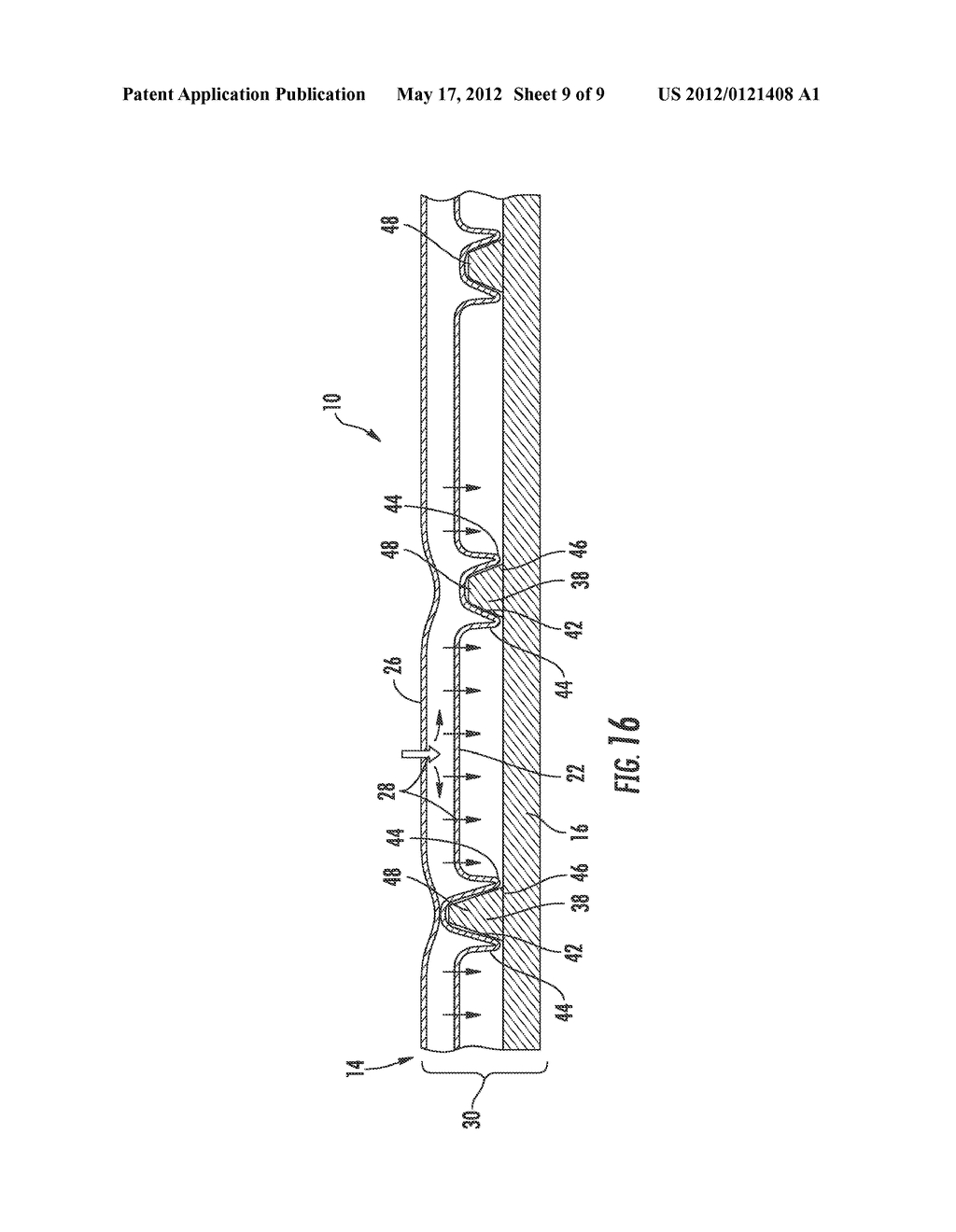 TURBINE TRANSITION COMPONENT FORMED FROM A TWO SECTION, AIR-COOLED     MULTI-LAYER OUTER PANEL FOR USE IN A GAS TURBINE ENGINE - diagram, schematic, and image 10