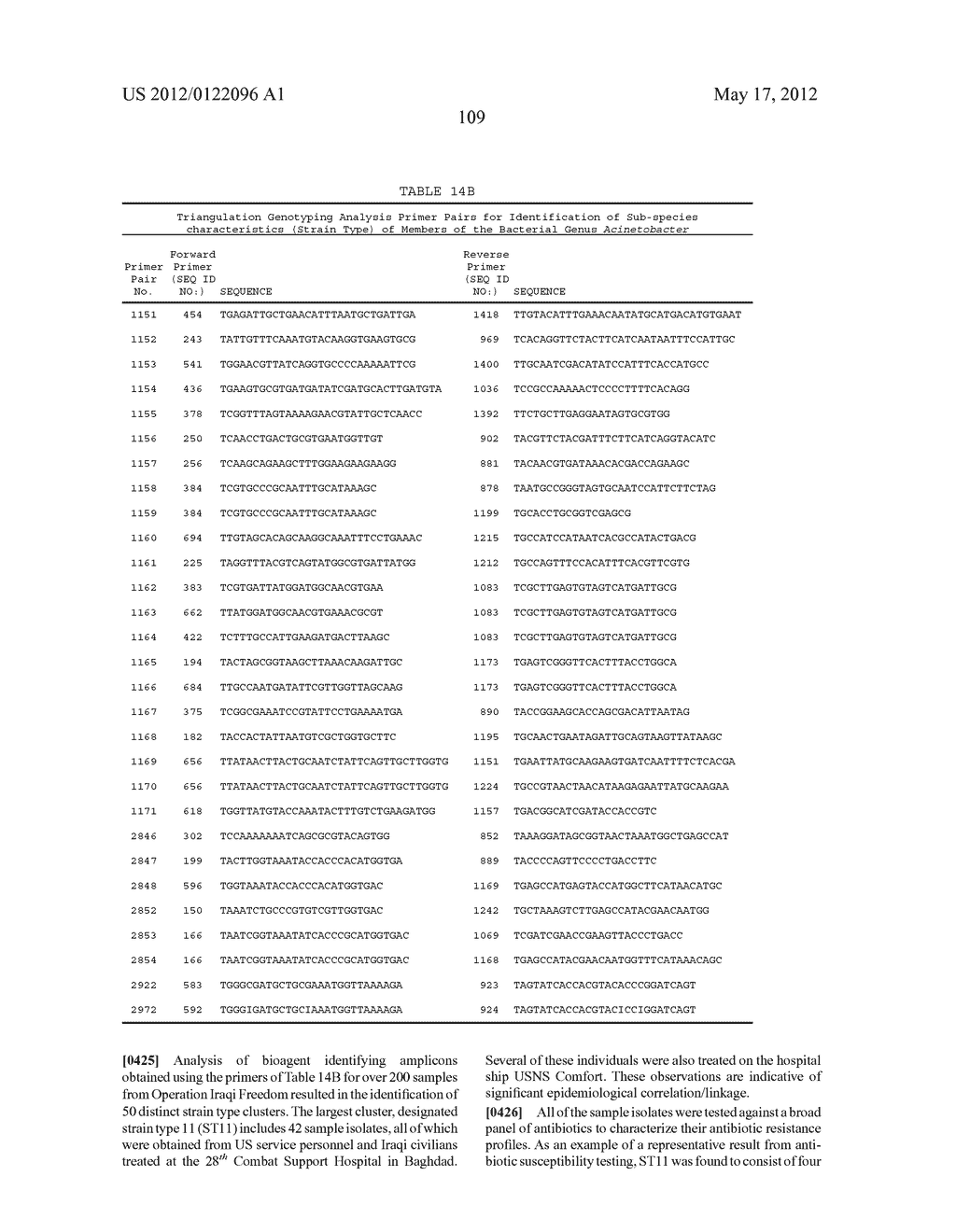 COMPOSITIONS FOR USE IN IDENTIFICATION OF BACTERIA - diagram, schematic, and image 117