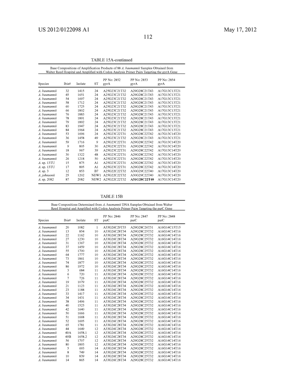 COMPOSITIONS FOR USE IN IDENTIFICATION OF BACTERIA - diagram, schematic, and image 120