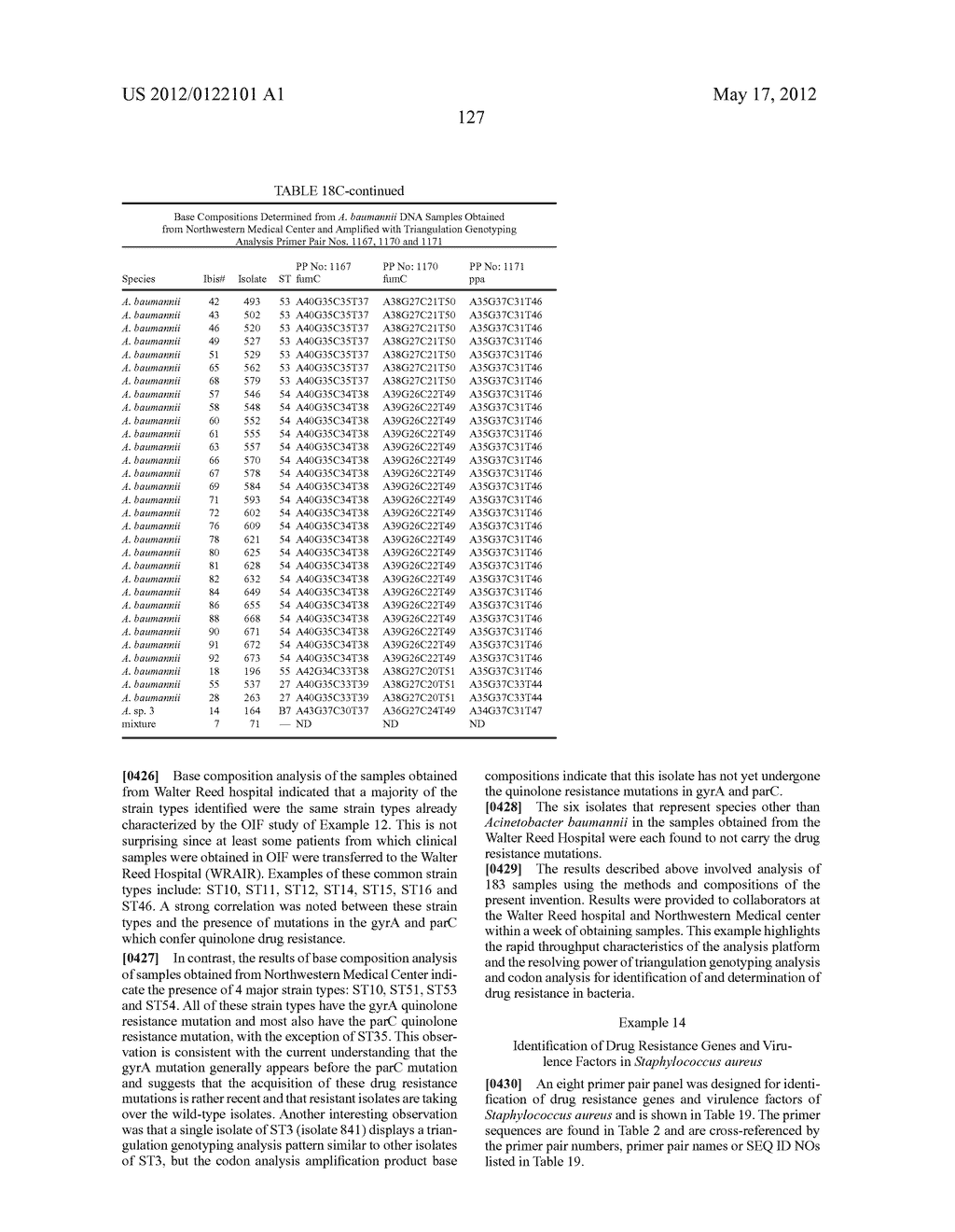 COMPOSITIONS FOR USE IN IDENTIFICATION OF BACTERIA - diagram, schematic, and image 133
