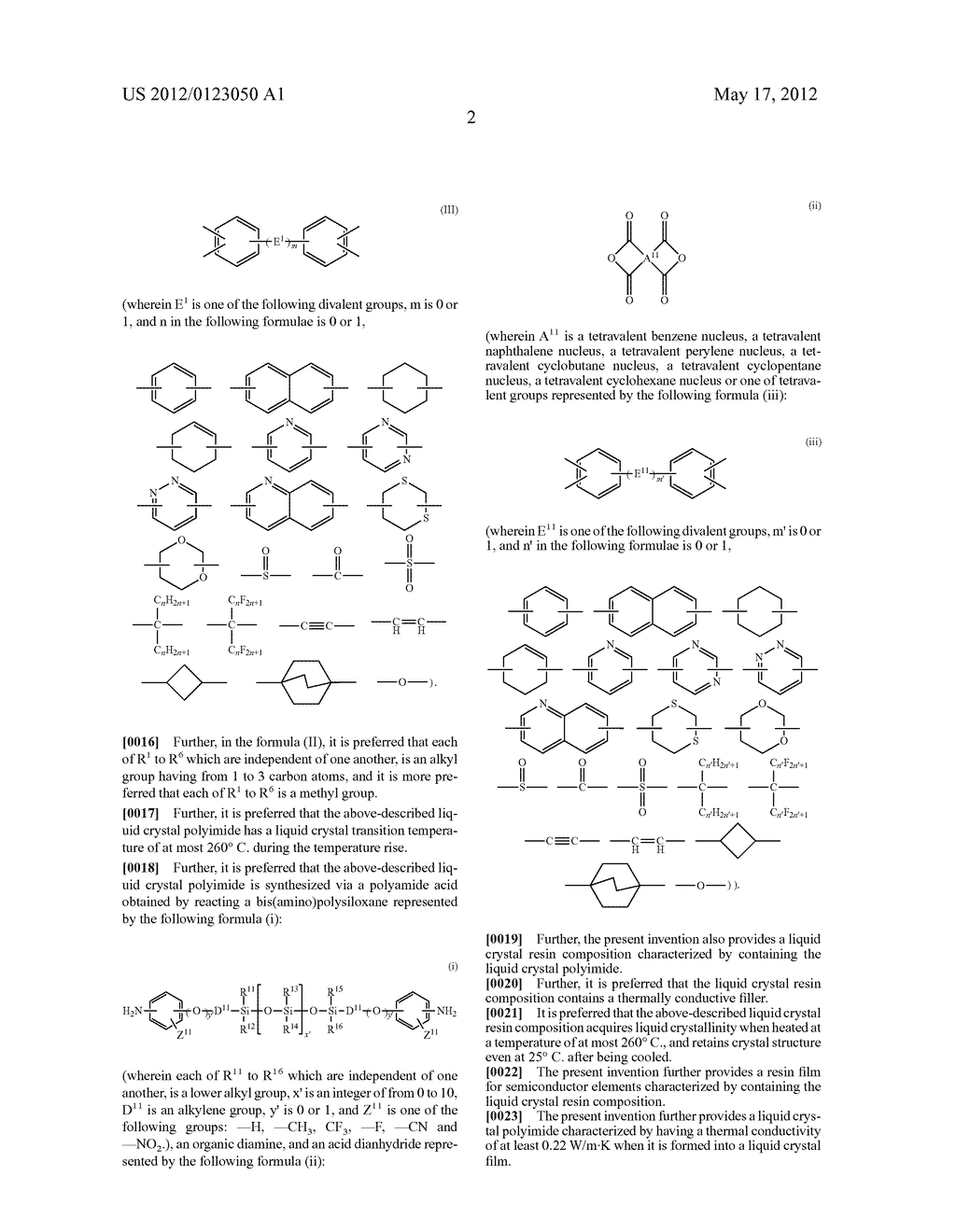 LIQUID CRYSTAL POLYIMIDE, LIQUID CRYSTAL RESIN COMPOSITION CONTAINING     SAME, AND RESIN FILM FOR SEMICONDUCTOR ELEMENTS - diagram, schematic, and image 05