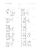 ORGANIC ELECTROLUMINESCENT ELEMENT MATERIAL, ORGANIC ELECTROLUMINESCENT     ELEMENT, METHOD OF MANUFACTURING ORGANIC ELECTROLUMINESCENT ELEMENT,     DISPLAY DEVICE, AND ILLUMINATING DEVICE diagram and image