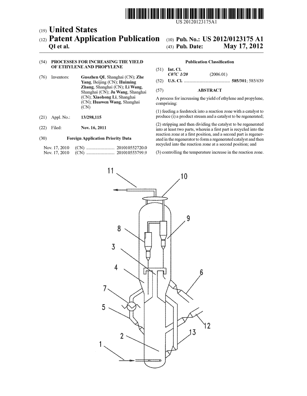 PROCESSES FOR INCREASING THE YIELD OF ETHYLENE AND PROPYLENE - diagram, schematic, and image 01