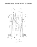 REPLACEABLE ABSORBENT INSERT FOR USE IN TWO-PIECE DIAPERING SYSTEM WITH     RE-USABLE DIAPER SHELL diagram and image