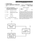 APPARATUS AND METHOD OF CALCULATING A WHEEL SPEED BY USING A TIRE FORCE     SENSOR AND CHASSIS CONTROL SYSTEM USING THE SAME diagram and image
