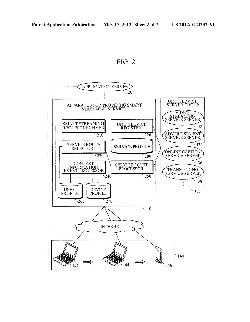 APPARATUS AND METHOD FOR PROVIDING SMART STREAMING SERVICE USING COMPOSITE     CONTEXT INFORMATION - diagram, schematic, and image 03