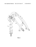 POST HOLE DIGGER WITH INTEGRATED SAFETY FEATURES diagram and image