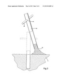 UMBRELLA AND ANCHORING DEVICE AND METHOD FOR USING SAME diagram and image