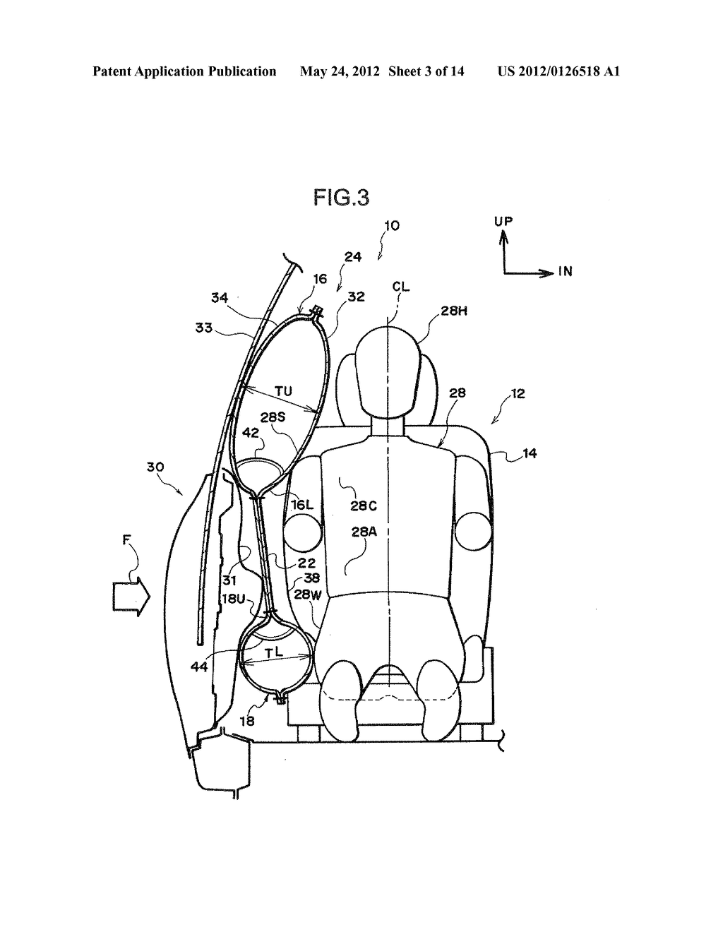 SIDE AIRBAG DEVICE FOR VEHICLE - diagram, schematic, and image 04