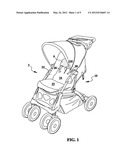 ADJUSTABLE SHOULDER STRAP MECHANISM FOR BABY STROLLER diagram and image