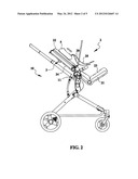 ADJUSTABLE SHOULDER STRAP MECHANISM FOR BABY STROLLER diagram and image