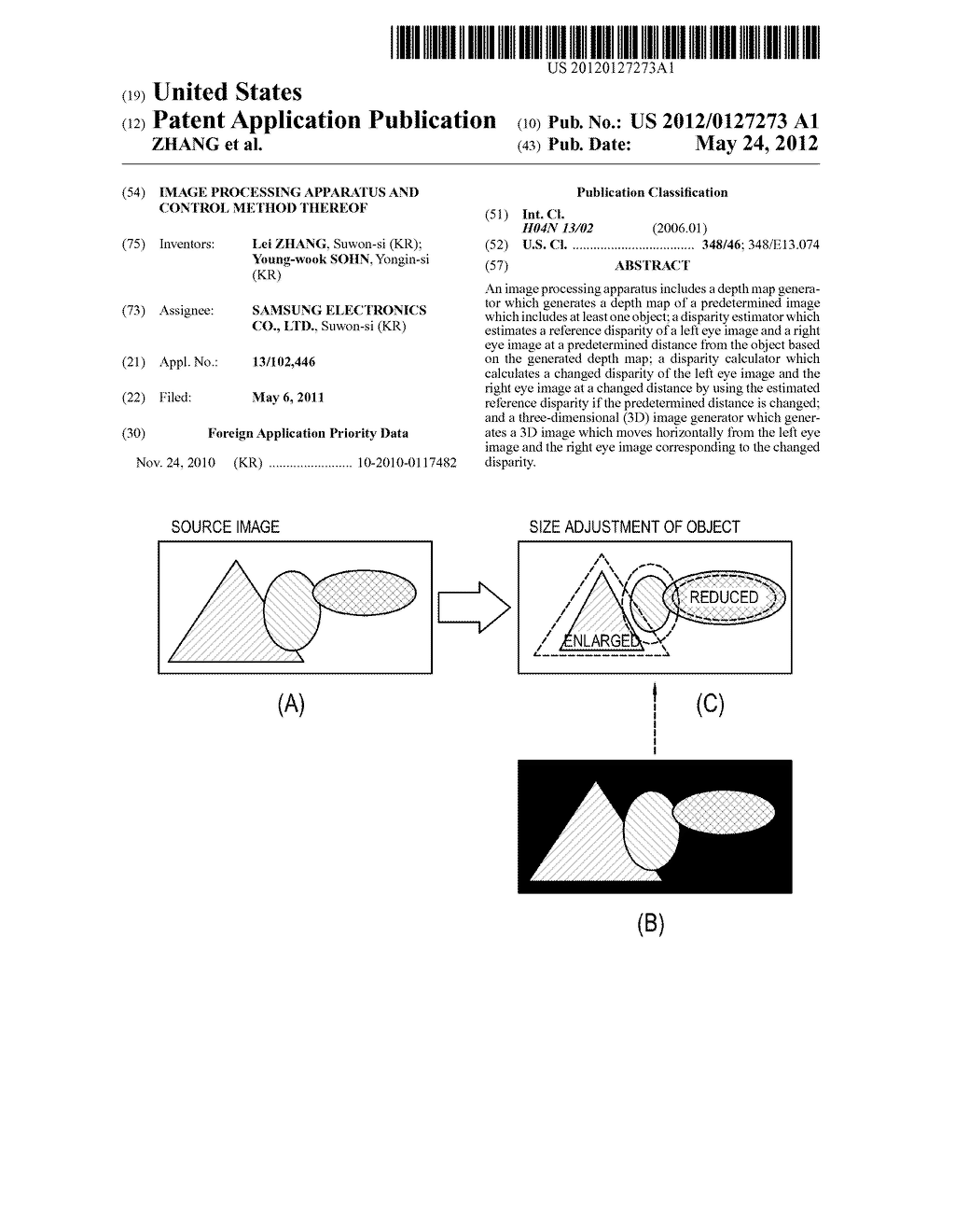 IMAGE PROCESSING APPARATUS AND CONTROL METHOD THEREOF - diagram, schematic, and image 01