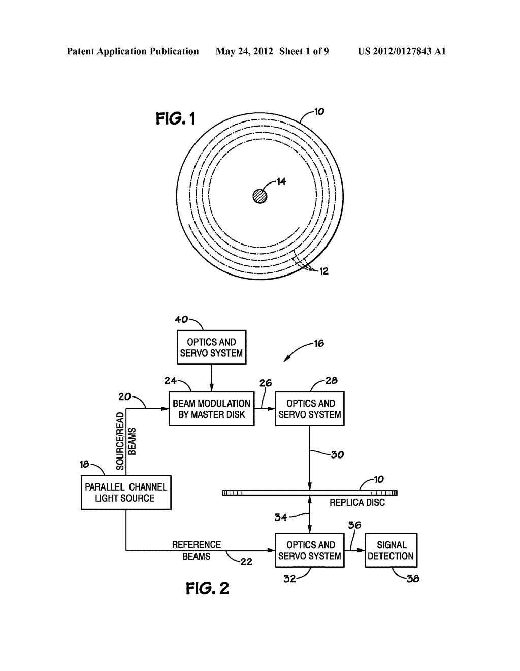 SERVOING SYSTEM FOR MASTER WITH PARALLEL TRACKS IN A HOLOGRAPHIC     REPLICATION SYSTEM - diagram, schematic, and image 02