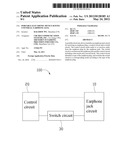 PORTABLE ELECTRONIC DEVICE HAVING UNIVERSAL EARPHONE JACK diagram and image