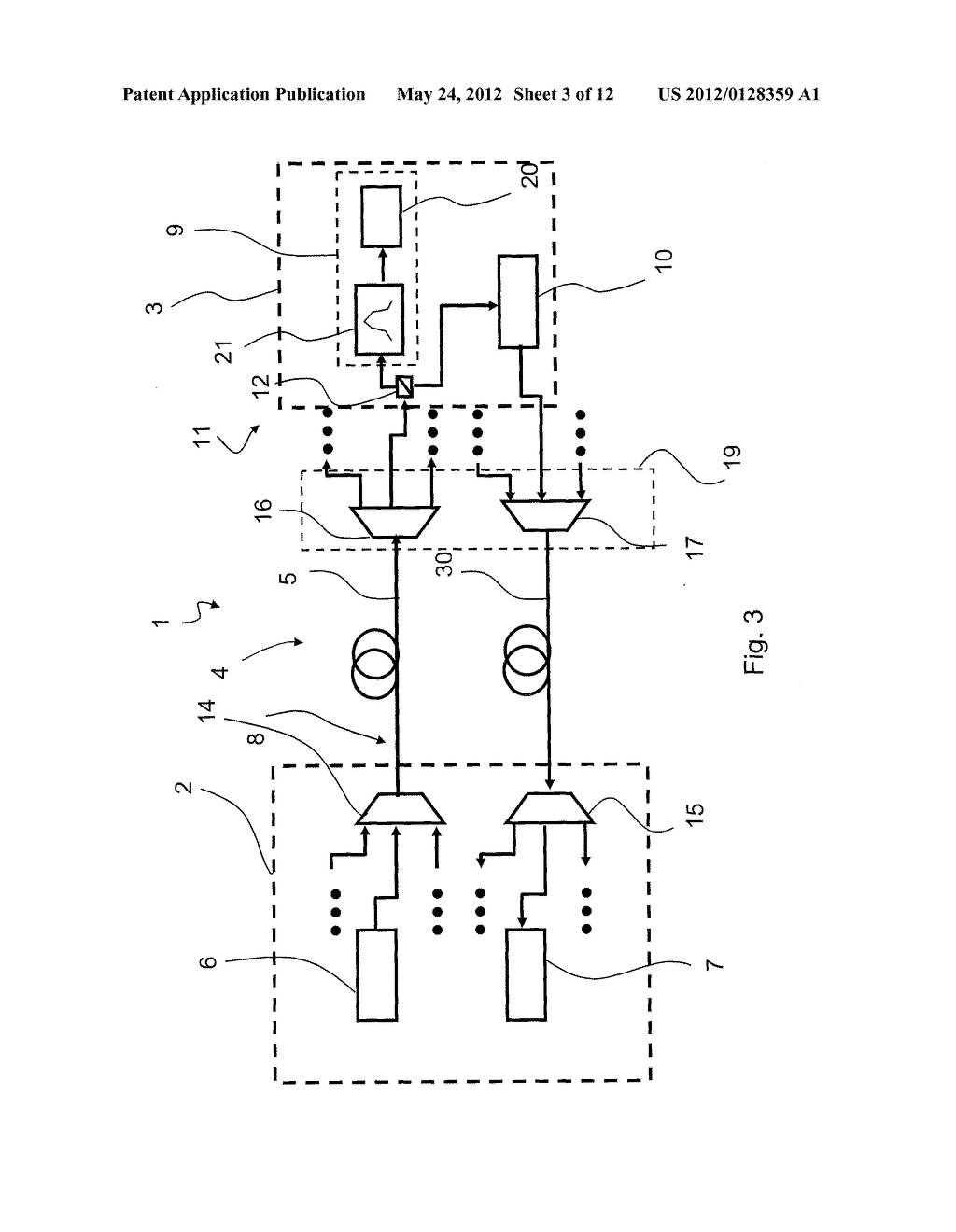 METHOD AND SYSTEM FOR BIDIRECTIONAL OPTICAL COMMUNICATION - diagram, schematic, and image 04