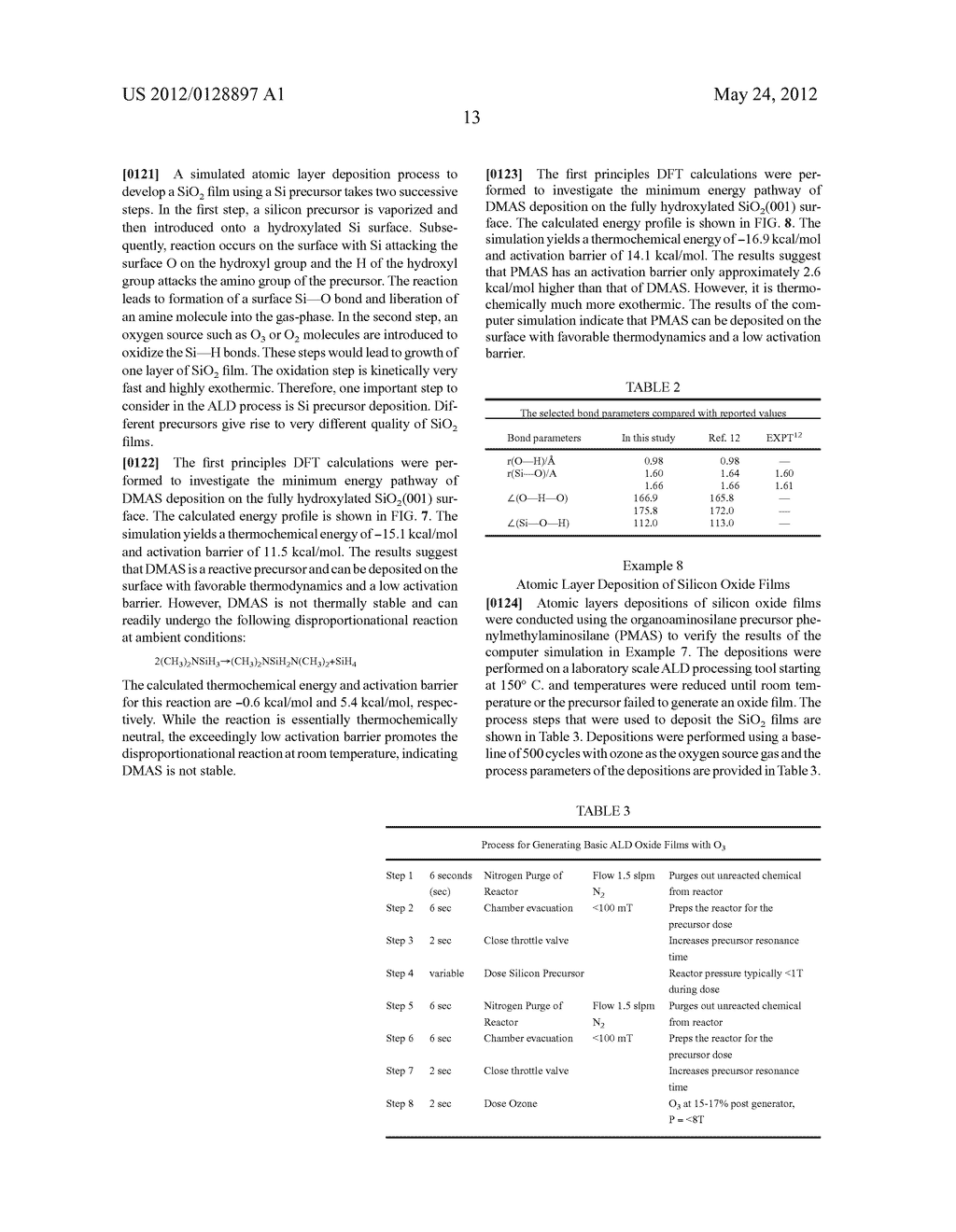 Organoaminosilane Precursors and Methods for Depositing Films Comprising     Same - diagram, schematic, and image 25